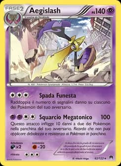 Aegislash card in Italian