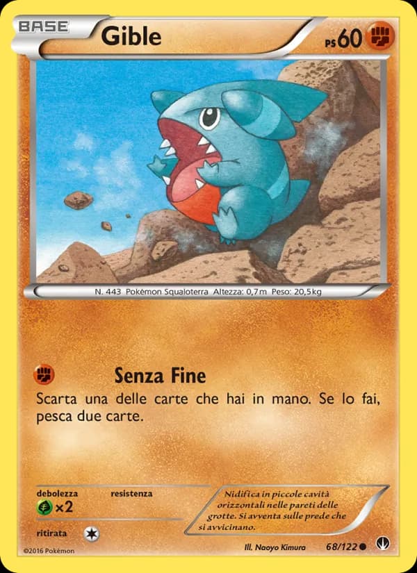 Gible card in Italian