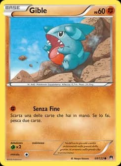 Gible card in Italian