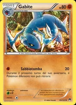 Gabite card in Italian