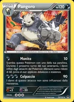 Pangoro card in Italian