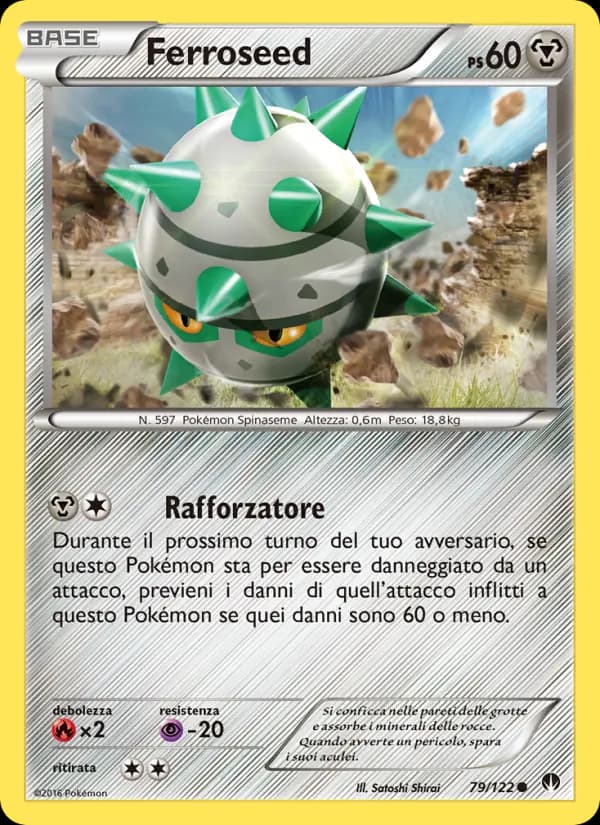 Ferroseed card in Italian