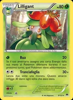 Lilligant card in Italian