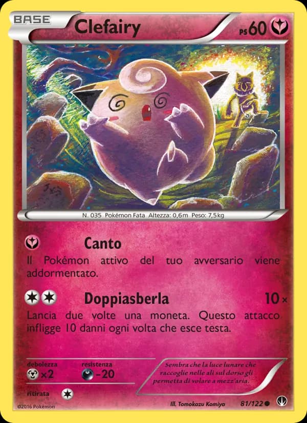 Clefairy card in Italian