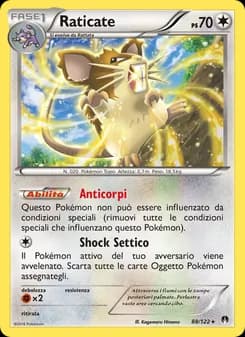 Raticate card in Italian