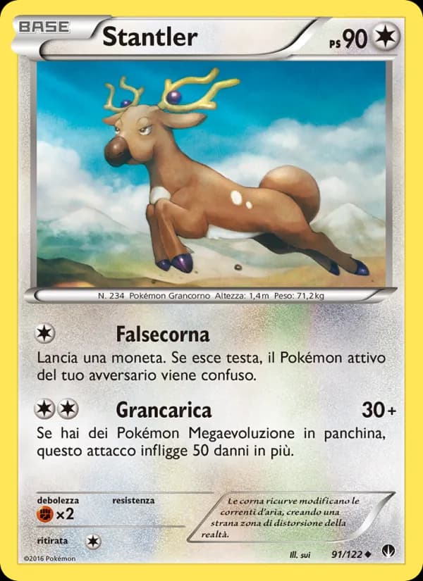 Stantler card in Italian