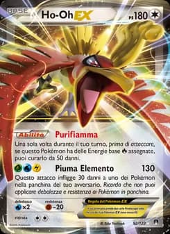 Ho-Oh EX card in Italian