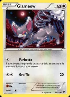 Glameow card in Italian