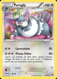 Purugly card in Italian