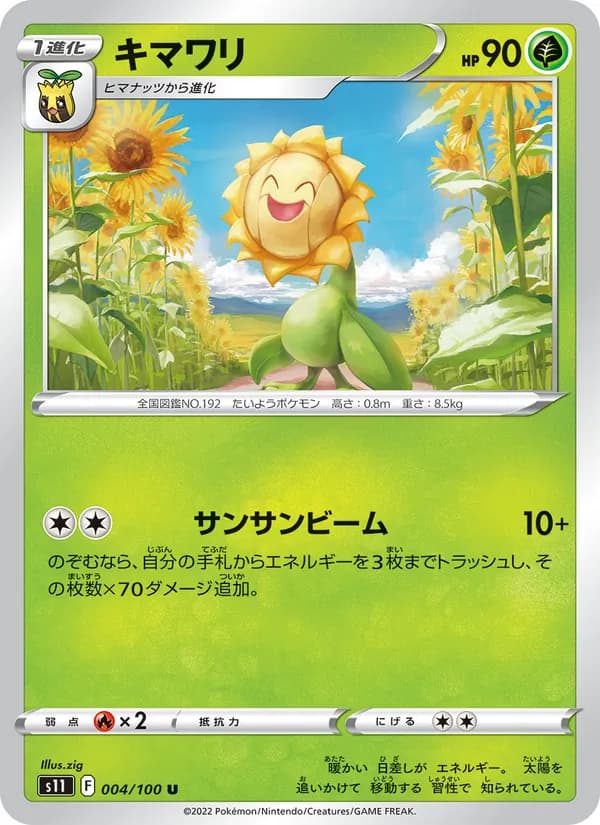 キマワリ card in Japanese