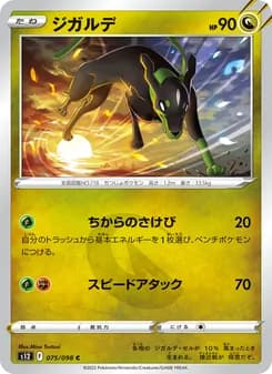 ジガルデ card in Japanese