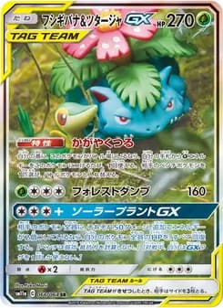 フシギバナ&ツタージャGX card in Japanese