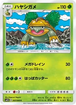 ハヤシガメ card in Japanese