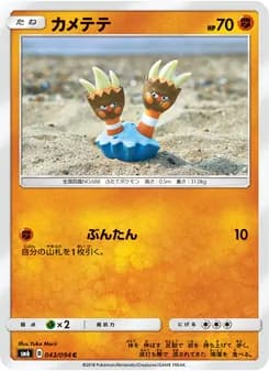 カメテテ card in Japanese