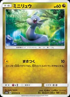 ミニリュウ card in Japanese
