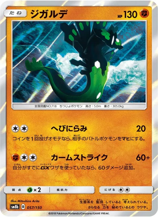 ジガルデ card in Japanese