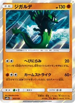 ジガルデ card in Japanese
