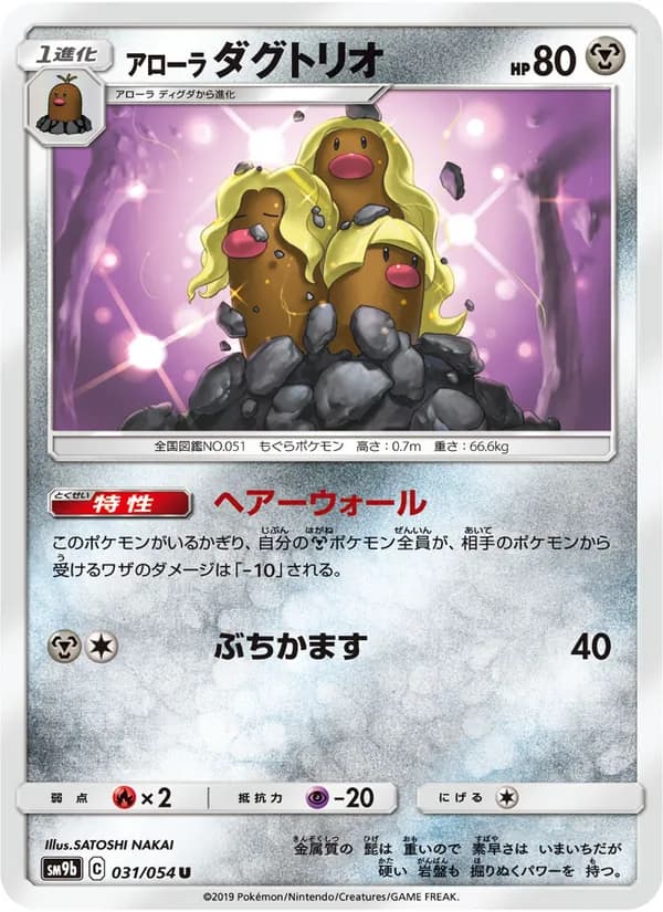 アローラダグトリオ card in Japanese