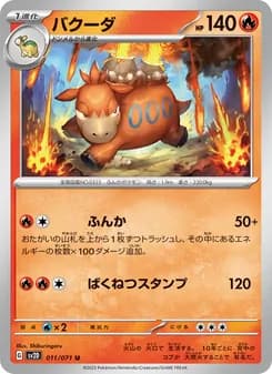 バクーダ card in Japanese