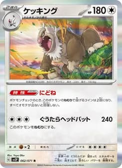 ケッキング card in Japanese
