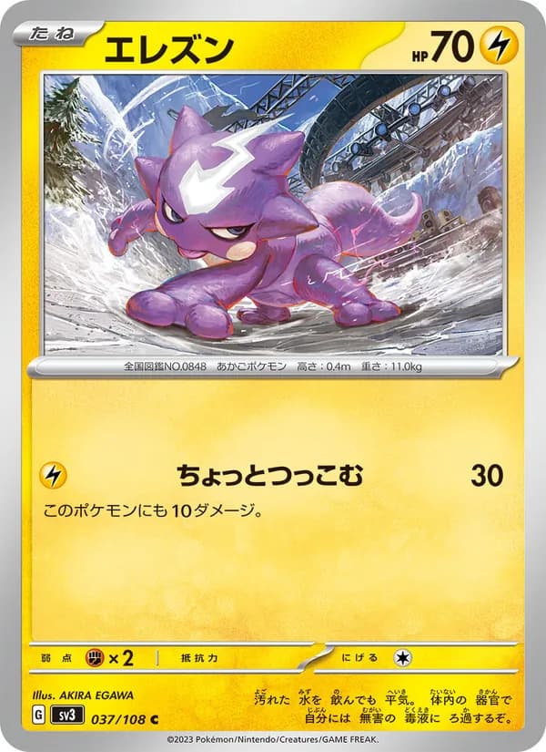 エレズン card in Japanese