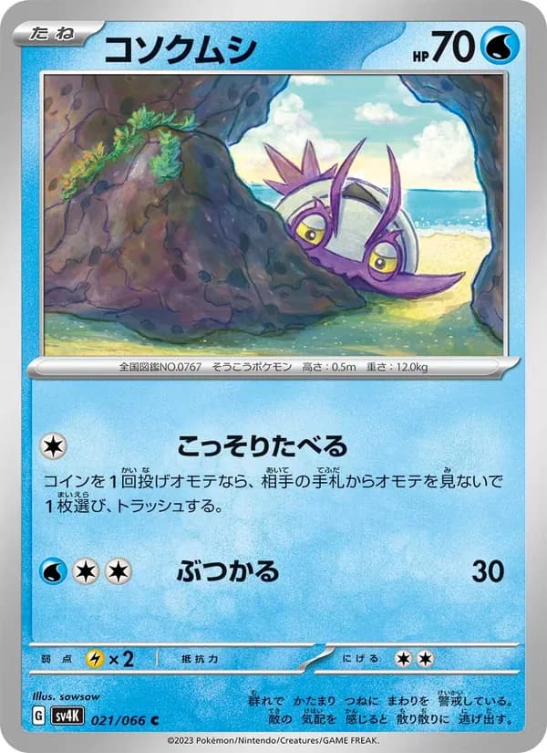 コソクムシ card in Japanese