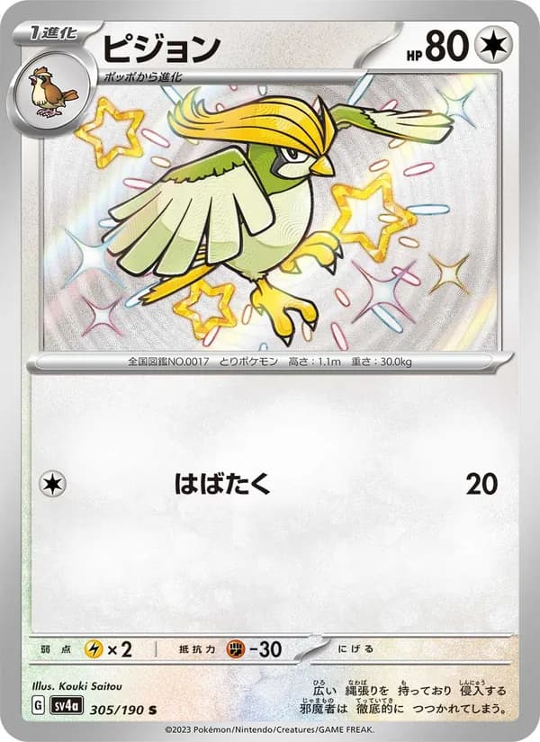 ピジョン card in Japanese