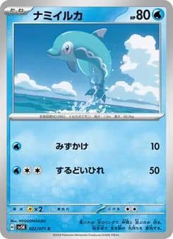 ナミイルカ card in Japanese