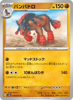 バンバドロ card in Japanese