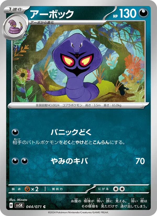 アーボック card in Japanese