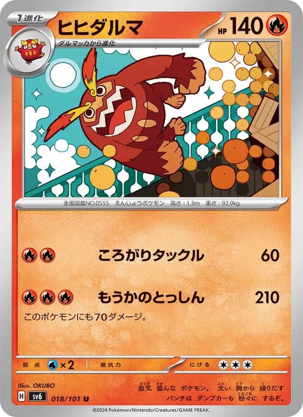 ヒヒダルマ card in Japanese