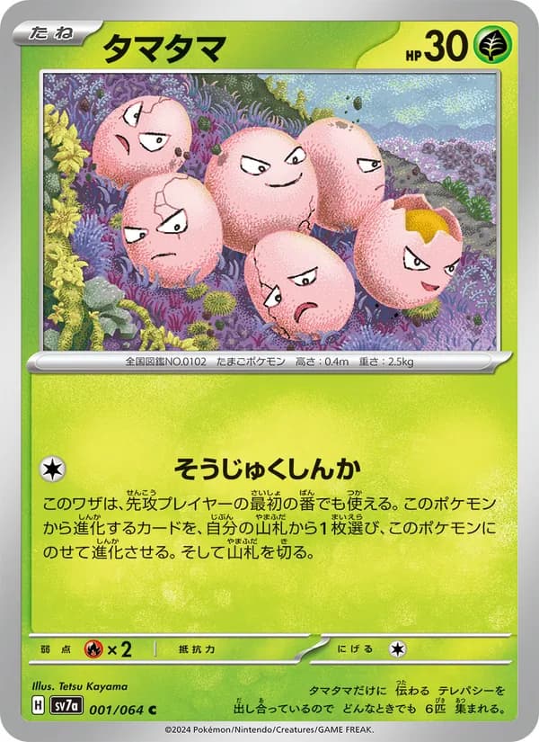 タマタマ card in Japanese