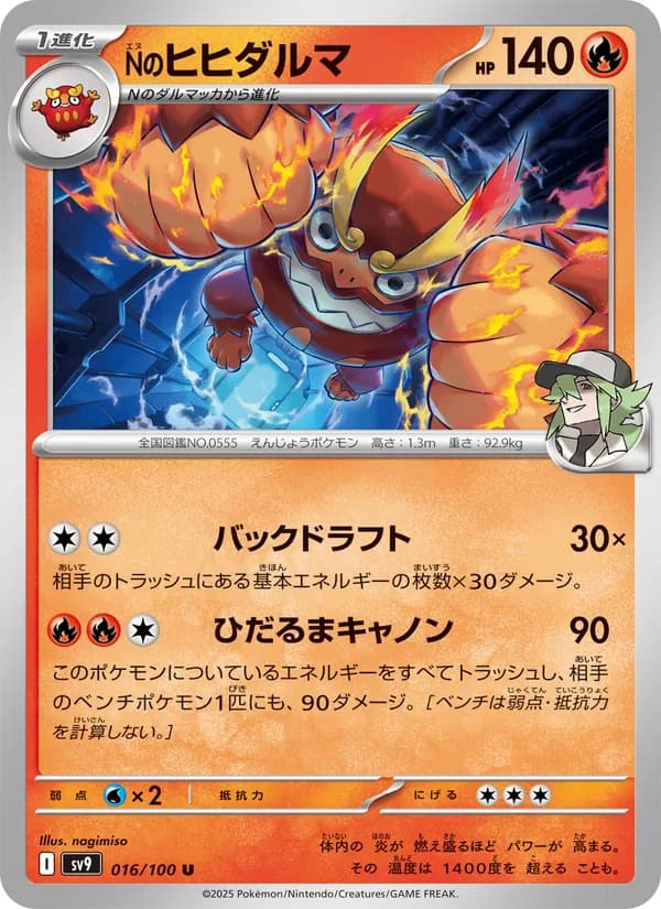 Nのヒヒダルマ card in Japanese