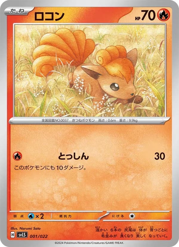 ロコン card in Japanese