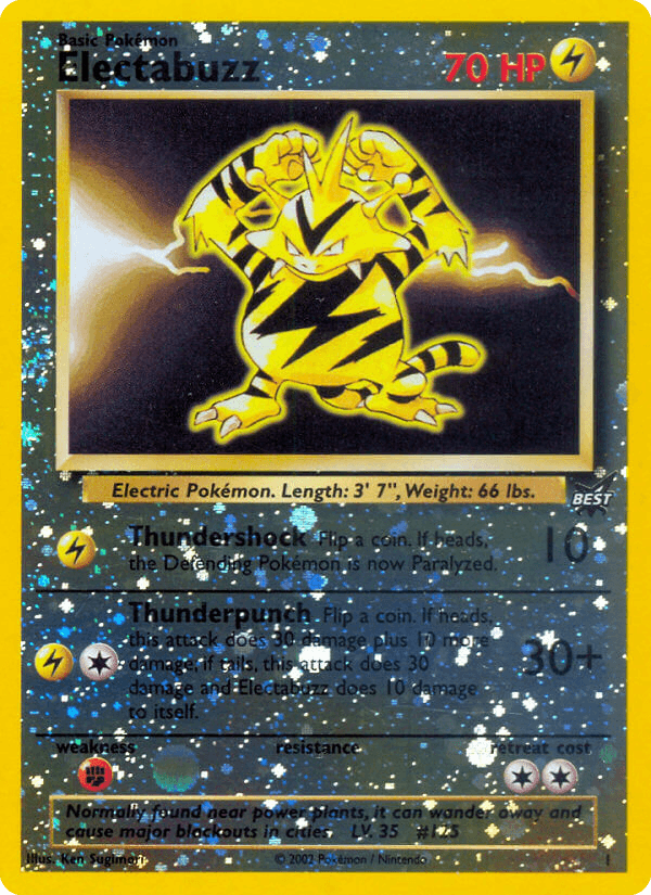 Electabuzz card in English