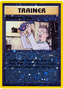 Professor Elm card in English