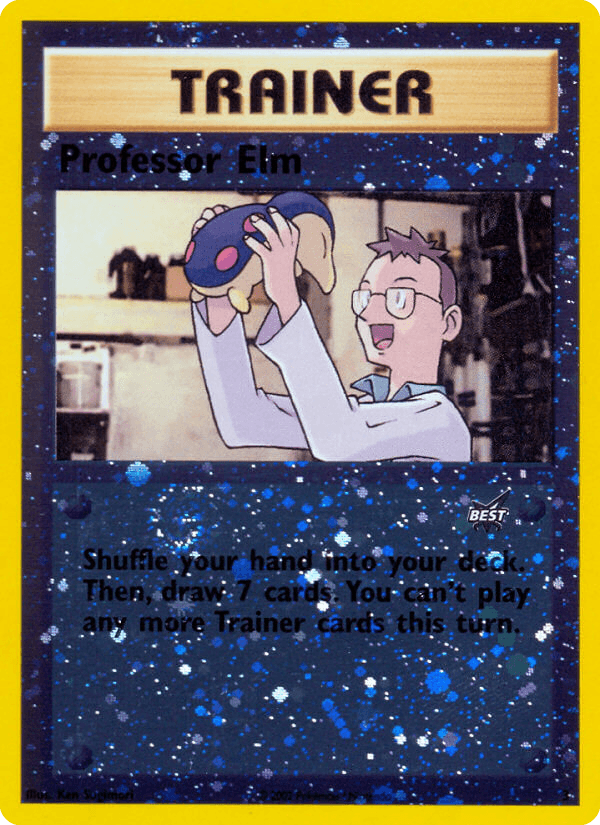 Professor Elm card in English