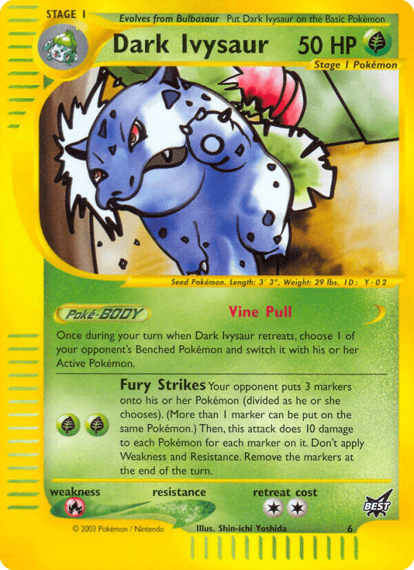 Dark Ivysaur card in English