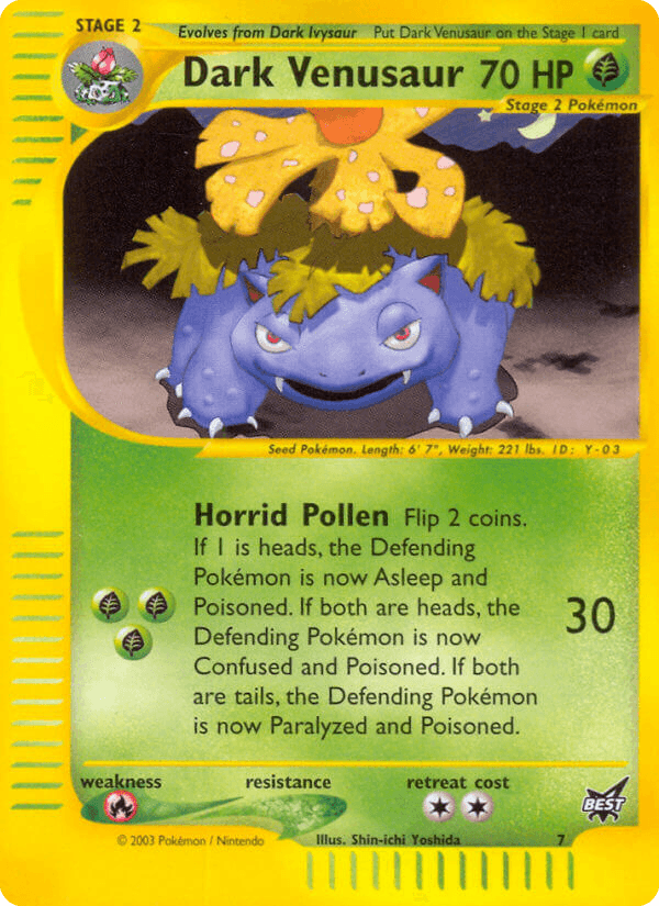Dark Venusaur card in English