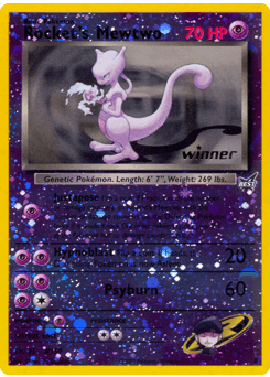 Rocket’s Mewtwo card in English