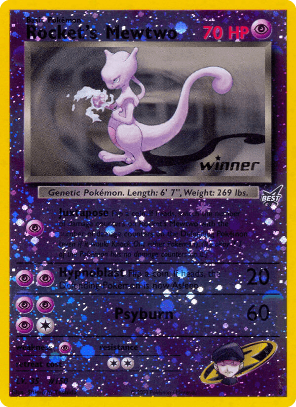 Rocket’s Mewtwo card in English