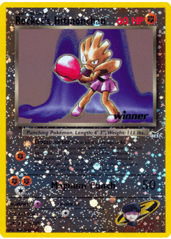 Rocket’s Hitmonchan card in English