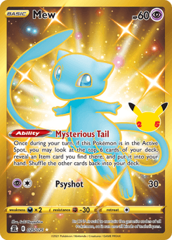 Mew card in English