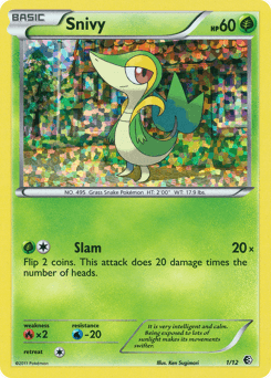 Snivy card in English