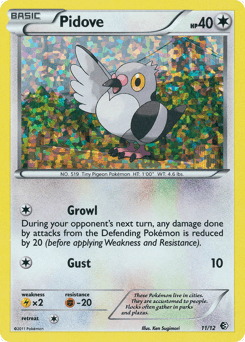Pidove card in English