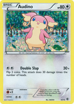 Audino card in English