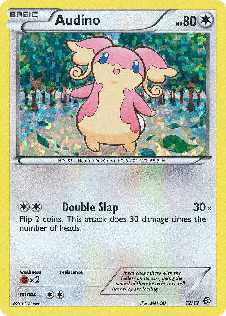 Audino card in English