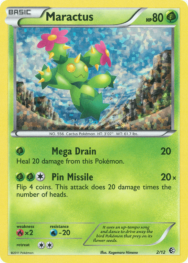 Maractus card in English