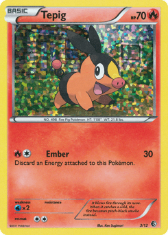 Tepig card in English
