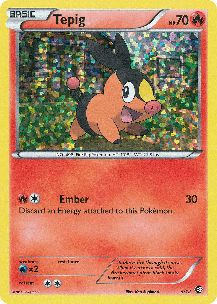 Tepig card in English